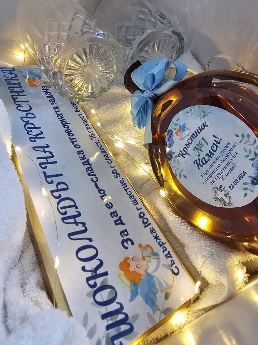 Комплекти за кръщене и подаръци за кръстници