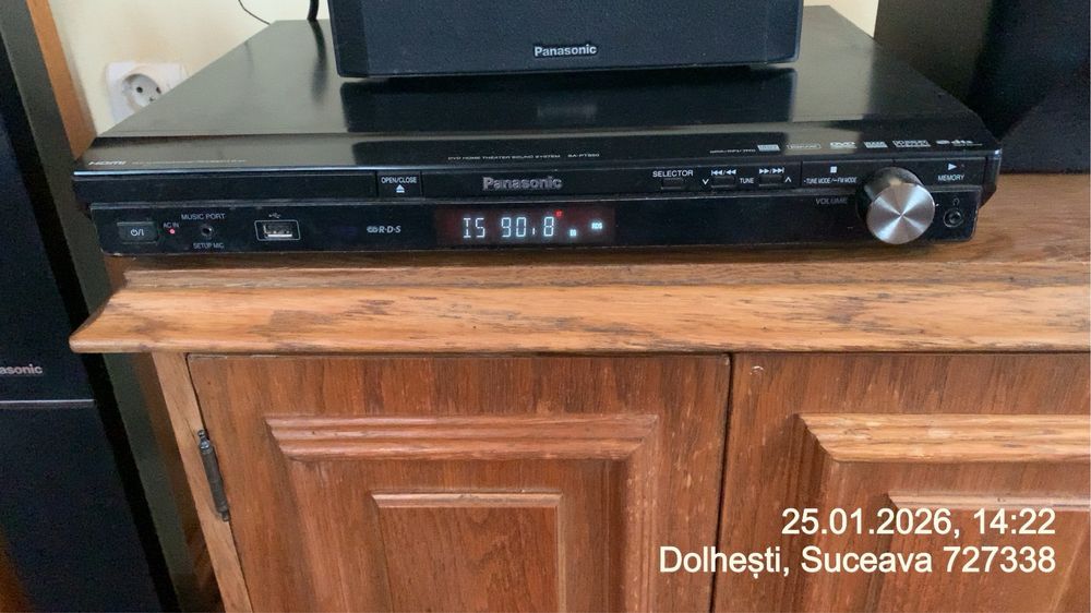 Sistem Home Cinema Panasonic SA-PT850, 5.1, boxe coloane, HDMI