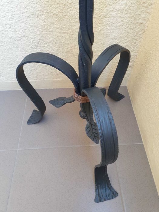 Suport podea fier forjat, sfesnic lumanari, suport flori, 70cm