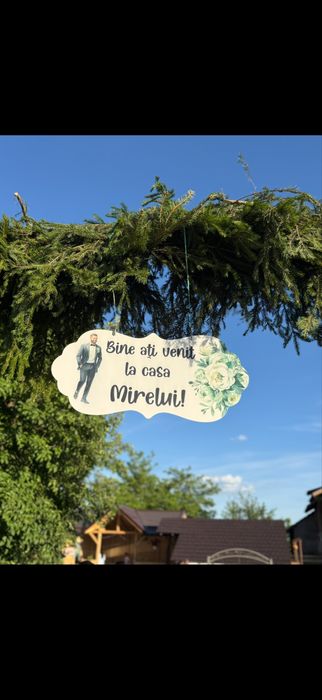 Tablita bine ati venit la casa mirelui si miresei