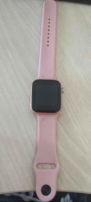 Смарт часовник / фитнес гривна - розов и черен