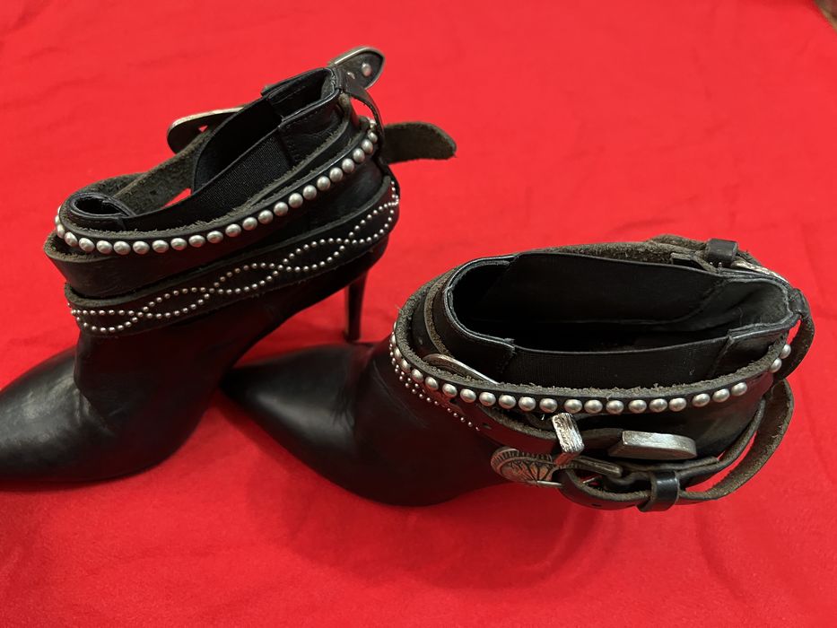 Botine piele Elena Iachi 37 negre