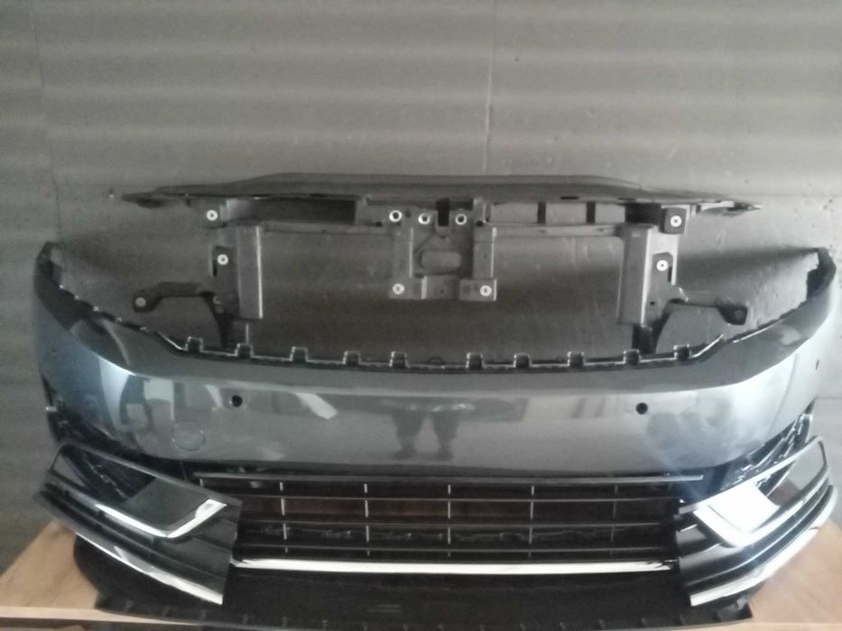 Bara fata VW Passat B7 Albastru Gri LK7X Vopsita 6x senzori PDC