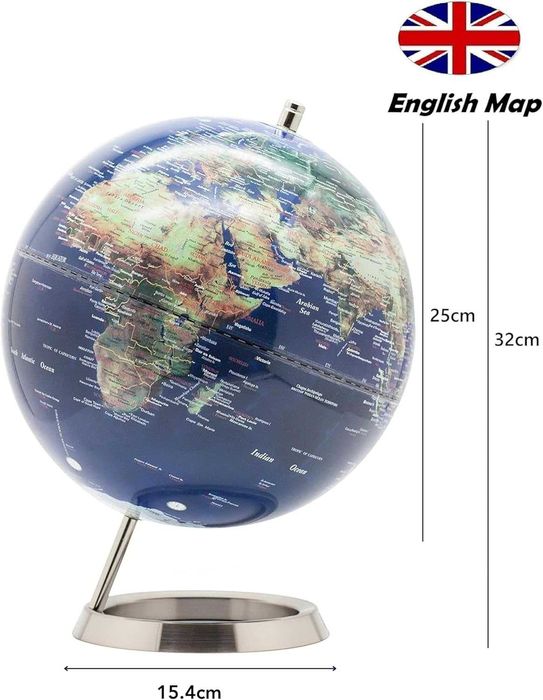 Луксозен глобус 25 см – стилен, образователен, декоративен