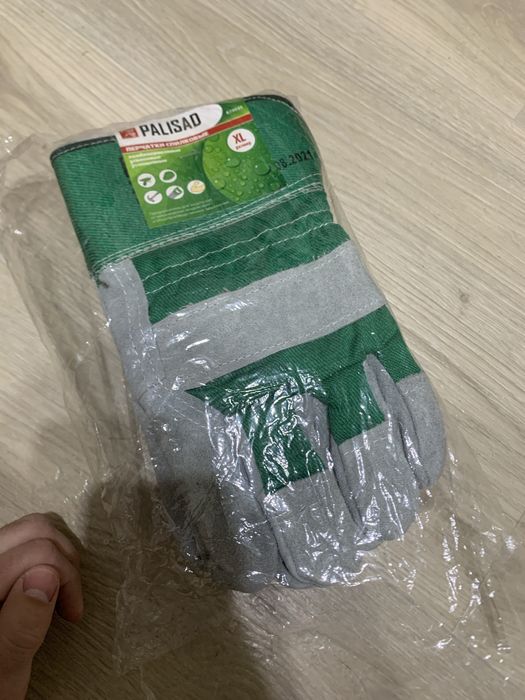 Перчатки рабочие спилковые зимние