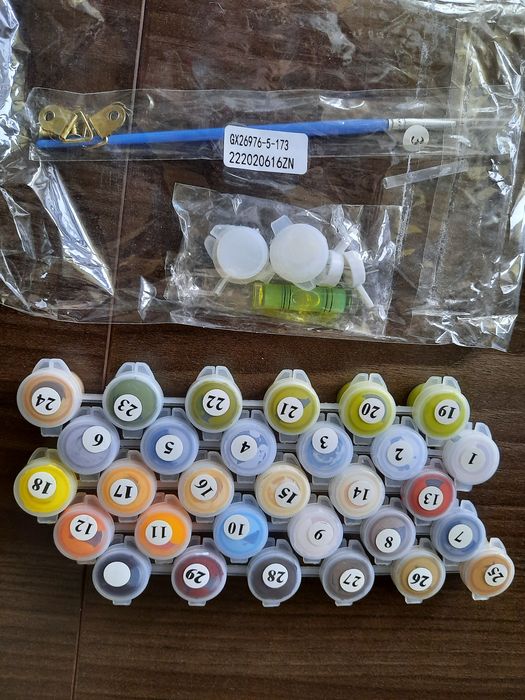 Ръчно рисувана картина по номера- "СТАРАТА ВОДЕНИЦА"