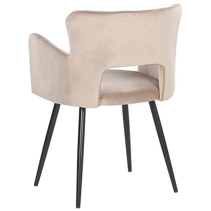 Set 2 scaune sufragerie din catifea gri Beliani, pret /set 2 bc