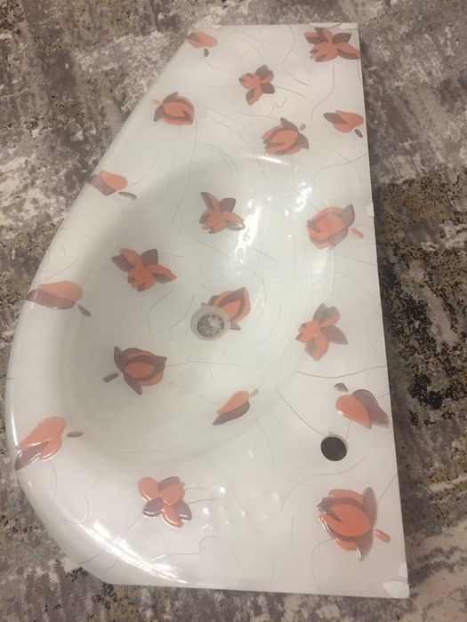 Дизайнерска мивка за баня - ръчно изработена от стъкло