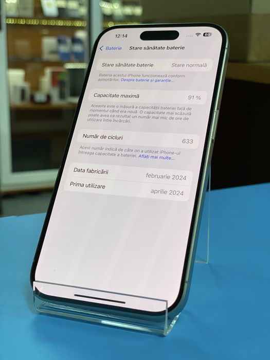 Apple iPhone 15 Pro 128GB, Garantie 12 luni | Lensun