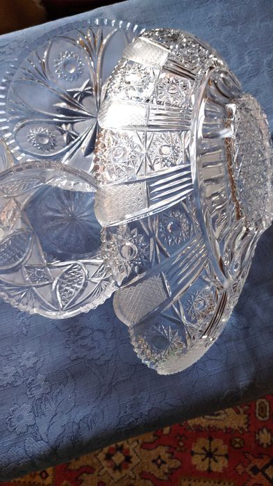Руски кристал - фруктиера,купа,плата,ваза