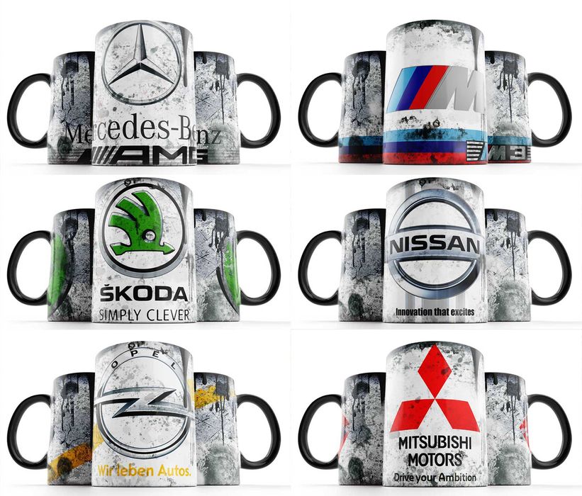 Чаши с лого коли автомобили всички марки Mercedes BMW Audi volkswagen