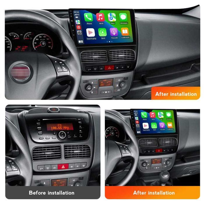 NAVIGATIE Android 14 Opel Combo Fiat Doblo 2010-2015 1/8 Gb + CAMERA