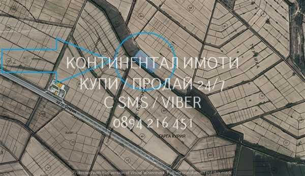 Код 70097. Земеделска земя - оризище 11500м2, кат. 5, сега ползвана като нива на около 500м от АМ Тракия