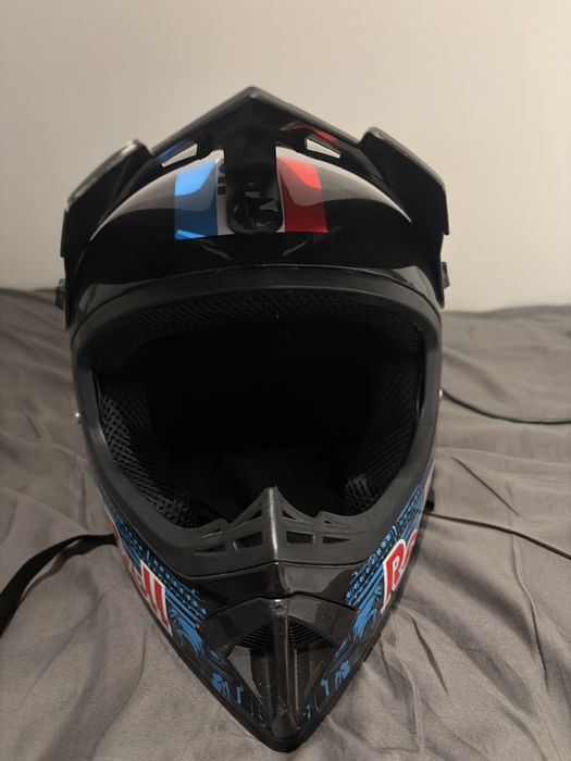 Casca enduro Red bull + ochelari 100%