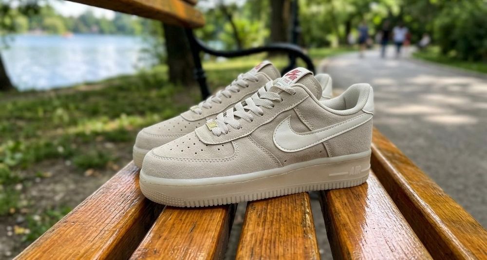 Adidasi Nike Air Force 1 Bej - Model Premium