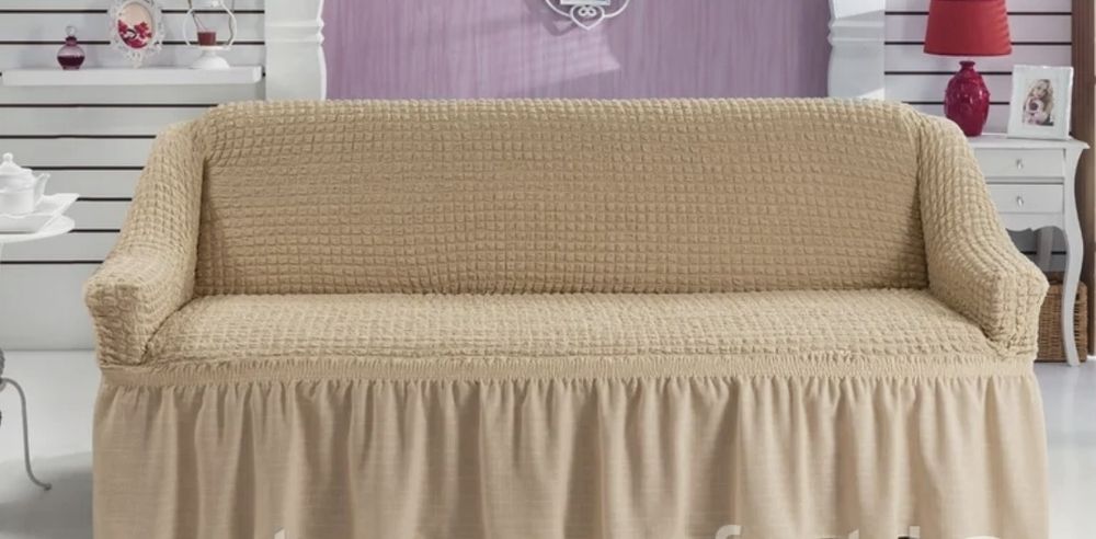 Чехол турецкий натяжной для дивана