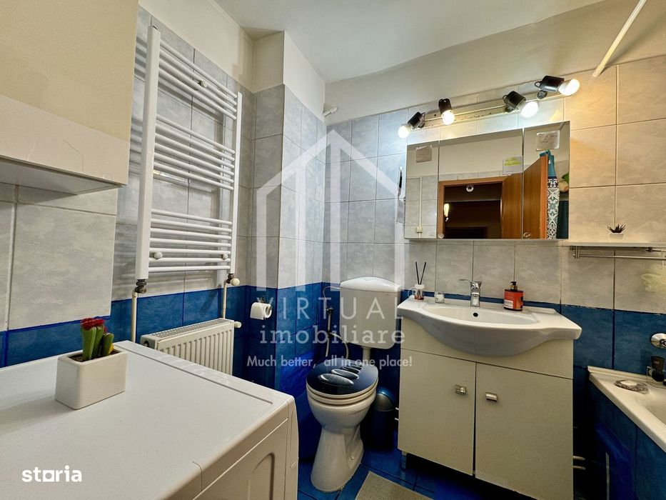 Apartament cu 2 camere, 44mp utili + 2 balcoane, boxa  - Zona Centrala