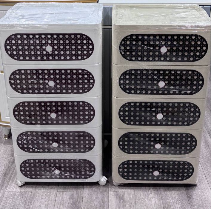 Комод пластиковый в стиле ротанга