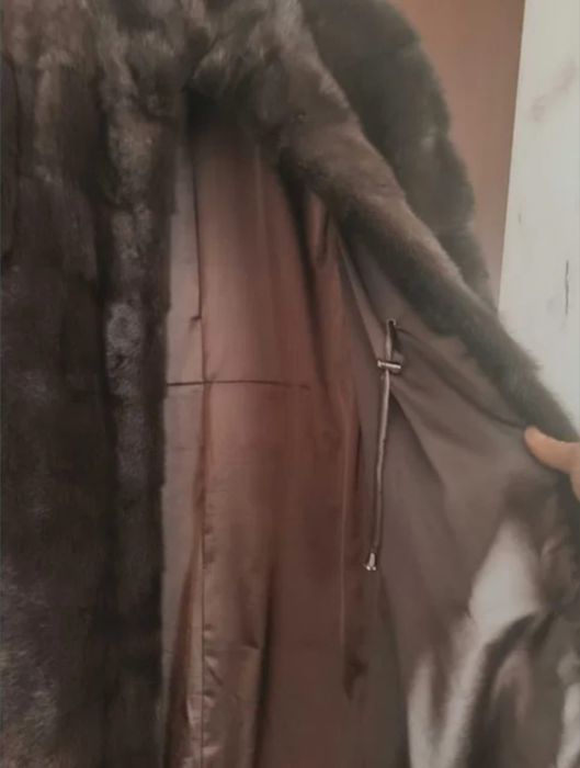 Шуба норковая коричневая