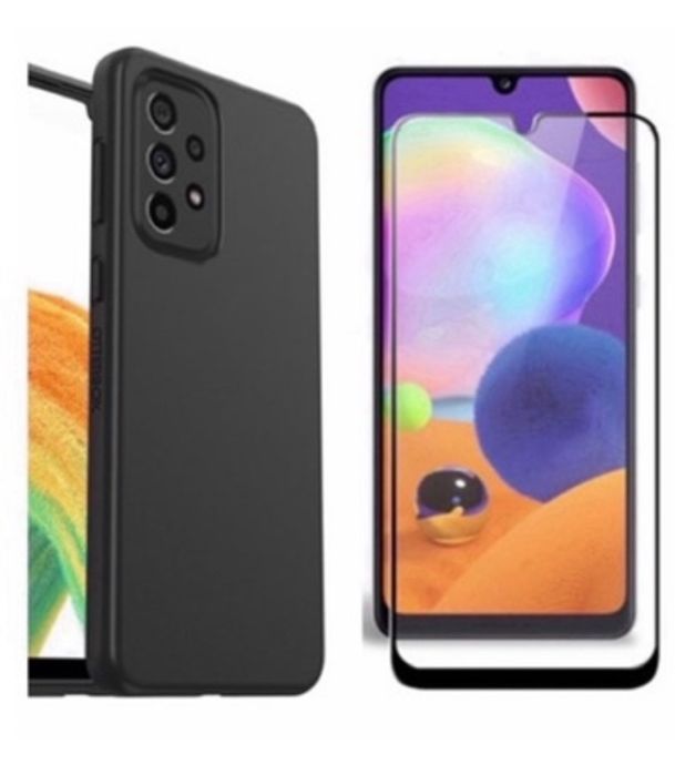 Husa Silicon Style si Folie Sticla 9H Samsung A51/A52/A53/A54/A55/A56