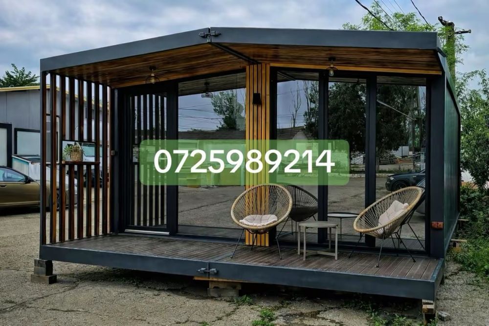 Container modular cu vitrina de sticla este perfect pentru o afacere