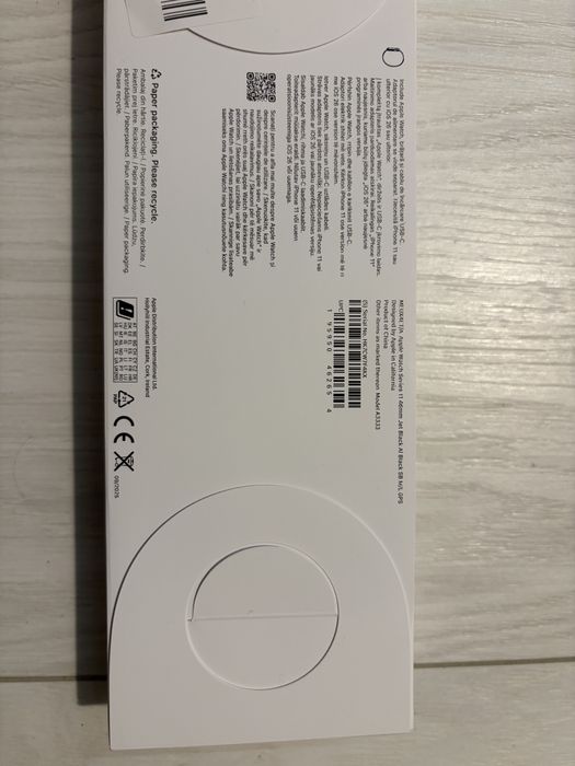 Apple Watch Seria 11, 46mm, Jet Black, Nou-Sigilat