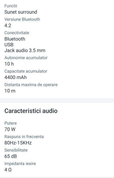 Boxa wireless portabila
