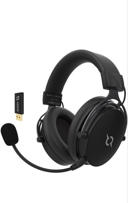 Casti gaming wireless Aqirys Andromeda Pro, Negre
