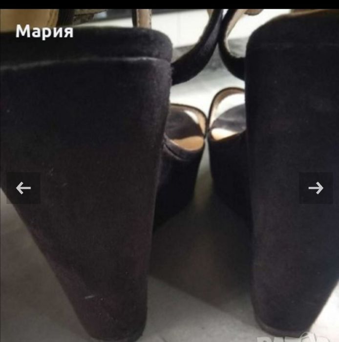 Дамски сандали на платформа