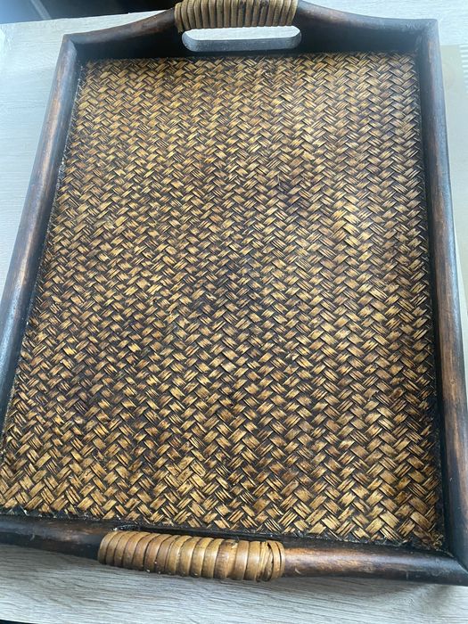 Поднос деревяный произ . Таиланд и кошелки