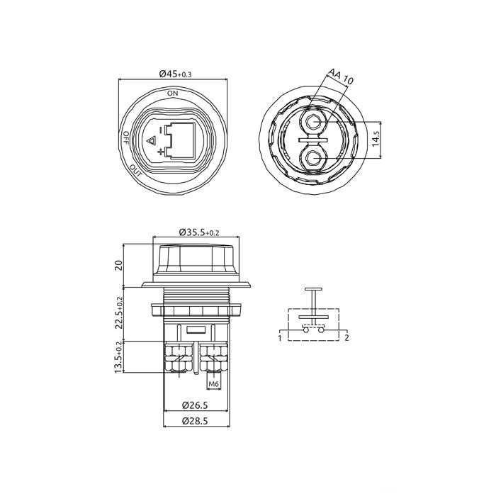 Ключ маса Automat, 12-24V, Прекъсвач за акумулатор