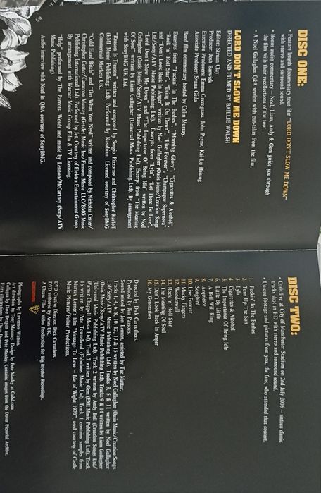 OASIS-Lord don't slow me down 2*DVD