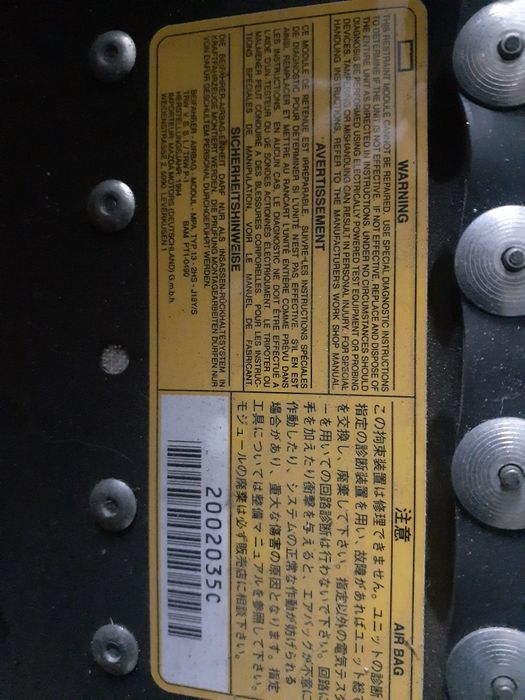 Подушка безопасности. Ford.