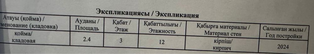 Кладовое помещение