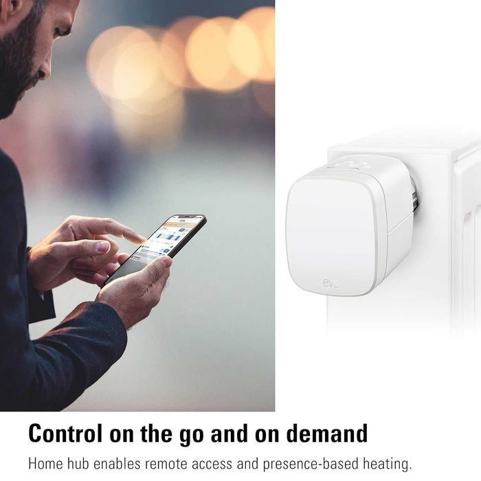 Смарт термоглава Eve с дисплей НОВ Eve Thermo Apple Home Не разпечатан