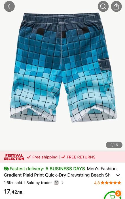 Мъжки Шорти за плаж