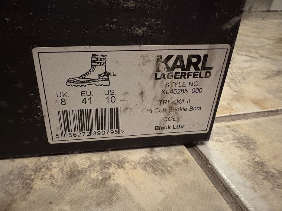 Ghete de piele Karl Lagerfeld