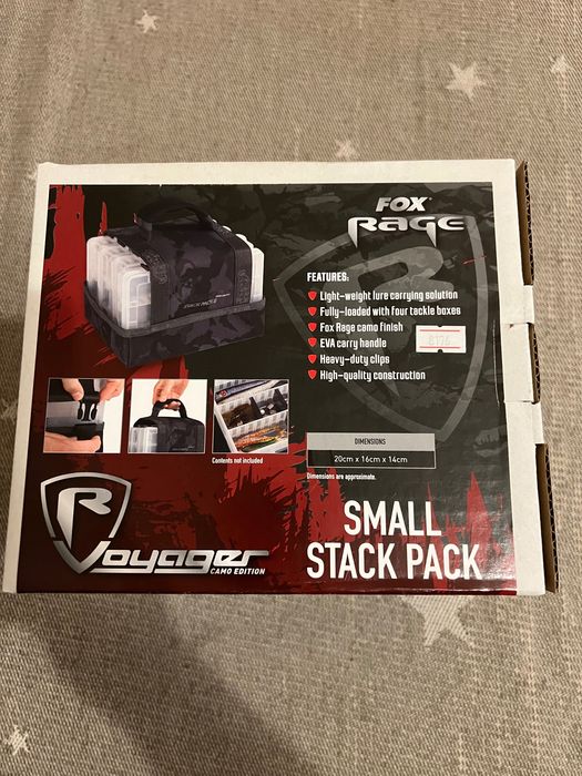 НОВА Чанта FOX RAGE Voyager Small Stack Pack с 4 броя кутии