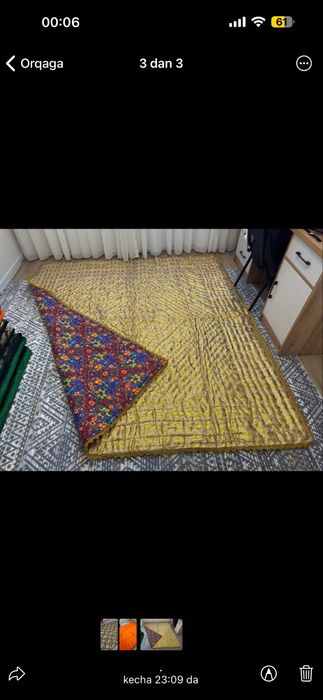 Катта кўрпа умуман ишлатилмаган фақат юкда турган