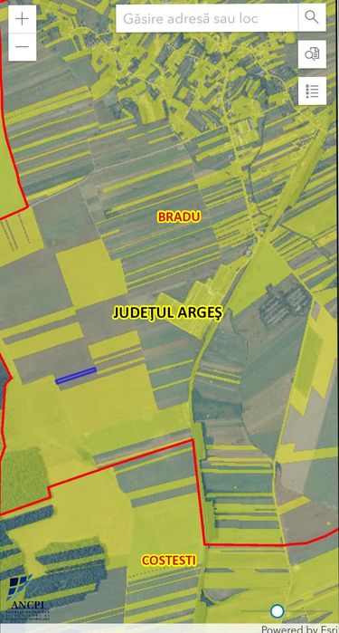 Vand teren extravilan comuna Bradu, Arges