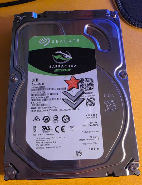 HDD 3TB Seagate aproape nou hard disk