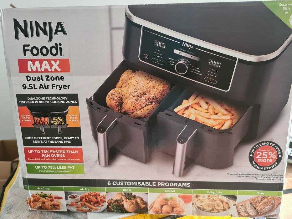 Ninja Foodi MAX Dual Zone Air Fryer [AF451UK] / [AF400EU], 9.5L