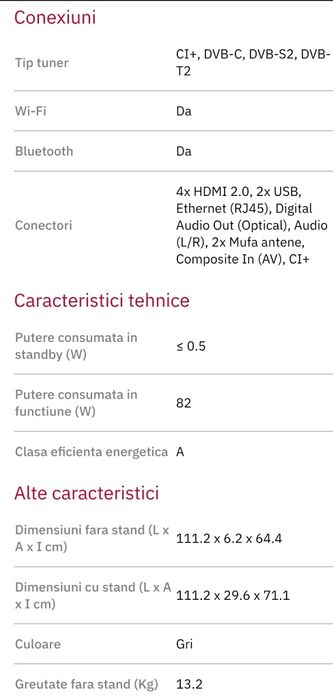 Tv Hisense Uled 126cm