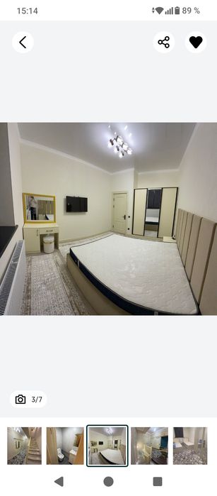 Arenda kvartira Shayxantaxur tum Samarqand darvoza 3 xona dupleks