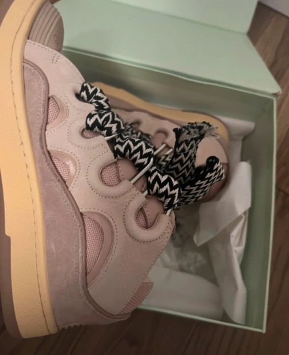 Lanvin leather curb pink