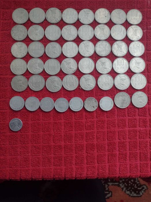 Monezi  1 Leu,5 Lei 50 Lei 100 Lei 1991-1996-1966