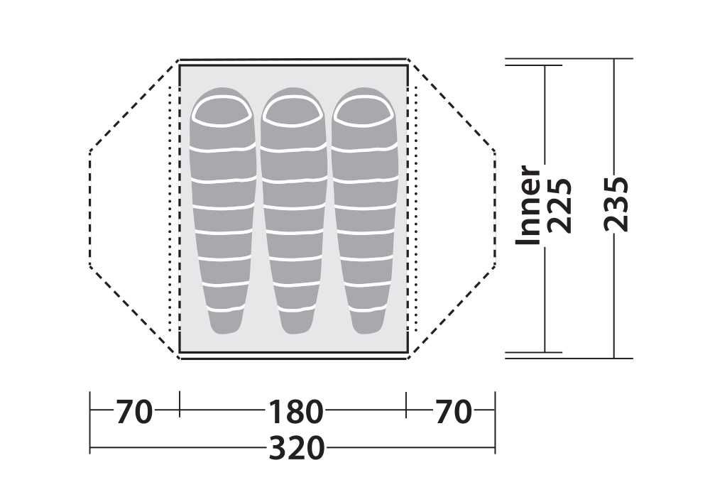 Триместна палатка - ROBENS LODGE 3