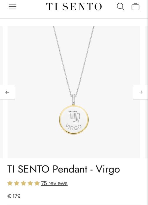 Ti Sento медальон съзвездие Дева