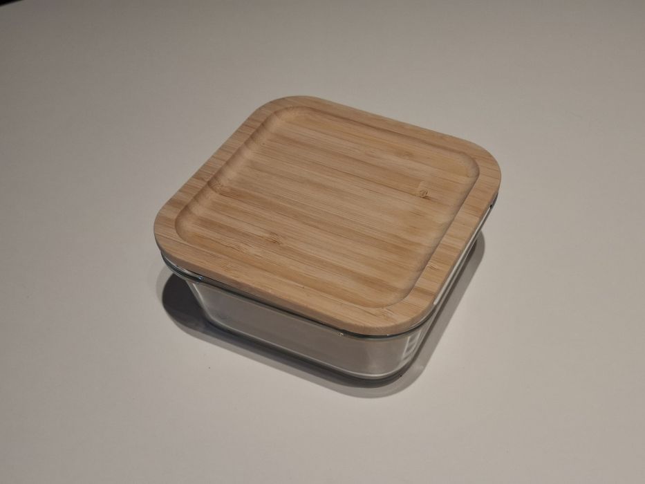 IKEA 365+ caserola din sticla cu capac de bambus (noi, fara eticheta)