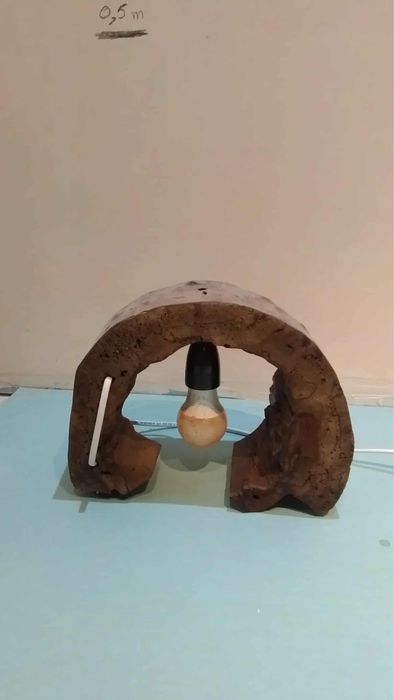 Lampa lemn handmade